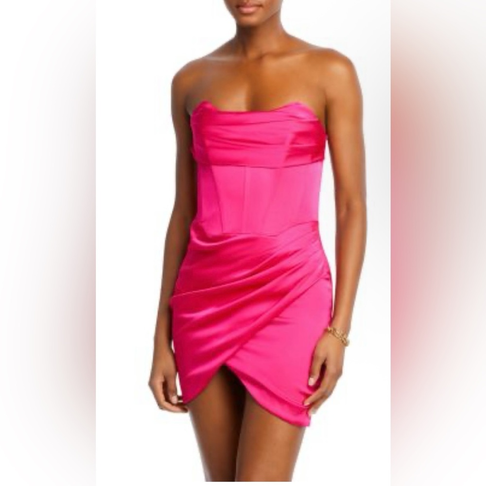 Bardot Trinity Corset Mini Dress NEW size L (8) - Picture 3 of 6